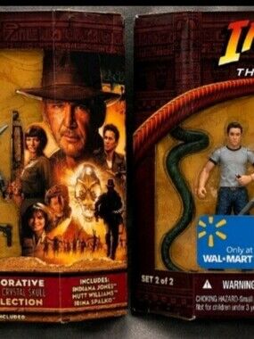 2008 Hasbro Indiana Jones Kingdom of the Crystal Skull Figures (Sets 1 & 2)-NOS
